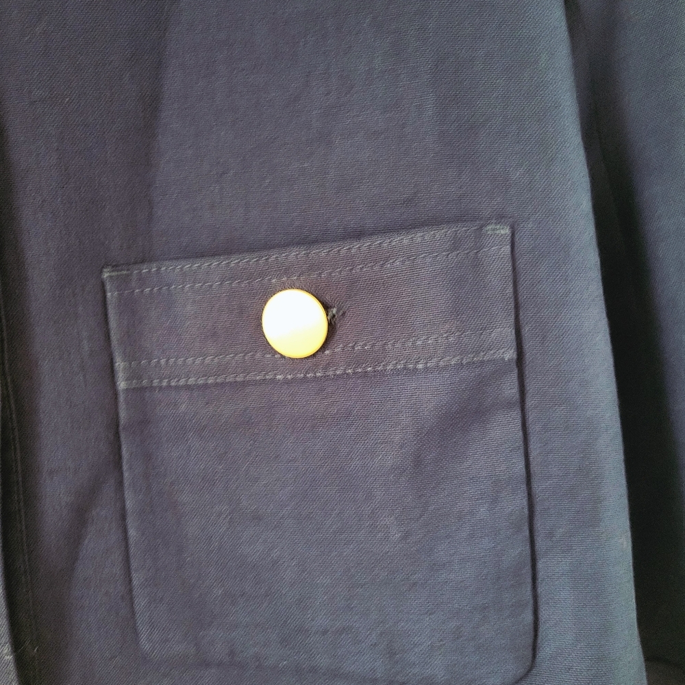 Gucci Uniform Blazer Jacket Sz EU 42 Navy Blue Gold Buttons - Picture 4 of 14